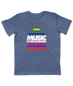 Kids T-Shirt Music Rainbow Logo