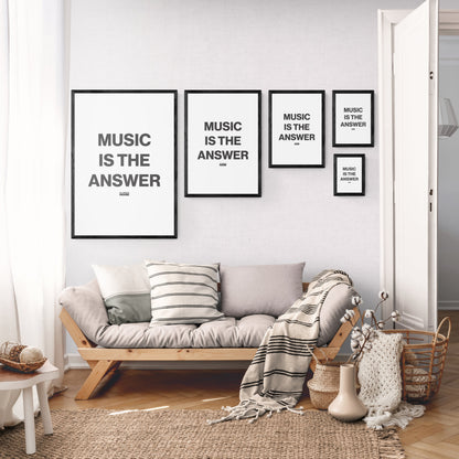 Music Is The Answer Print