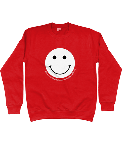 Sweatshirt Smiley White