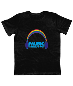 Kids T-Shirt Rainbow Headphones