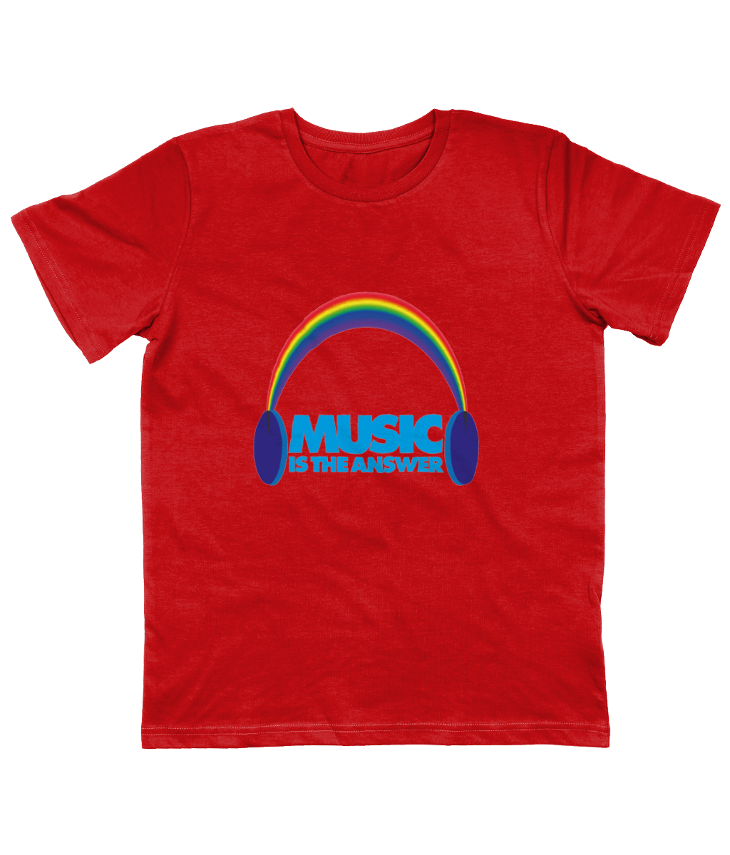 Kids T-Shirt Rainbow Headphones