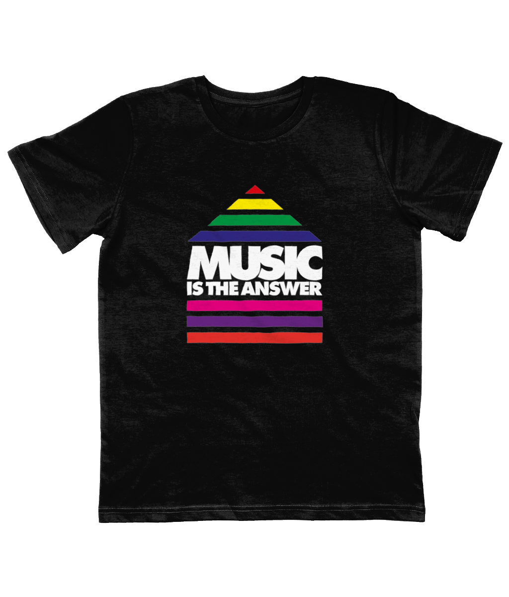 Kids T-Shirt Music Rainbow Logo