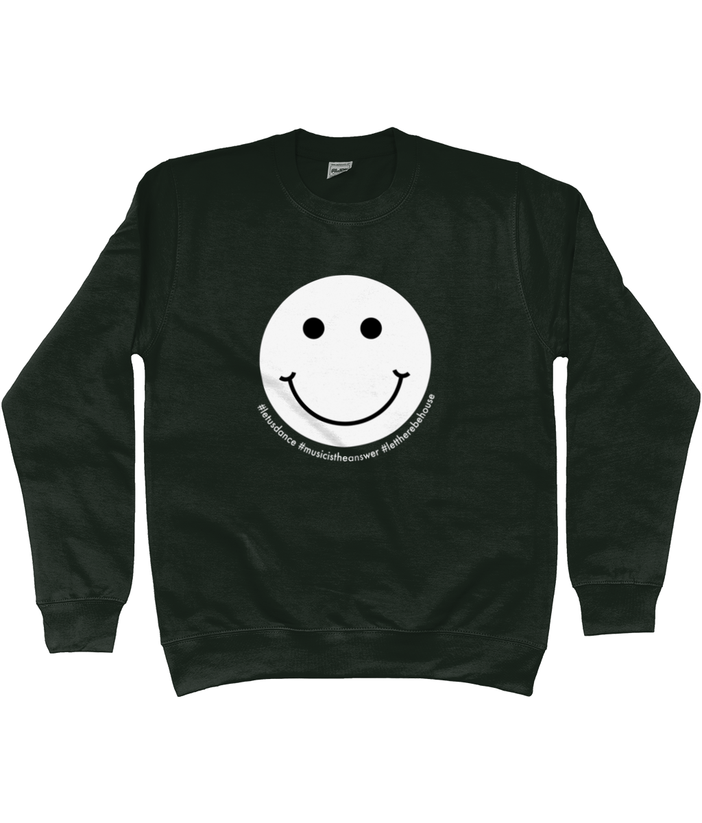 Sweatshirt Smiley White