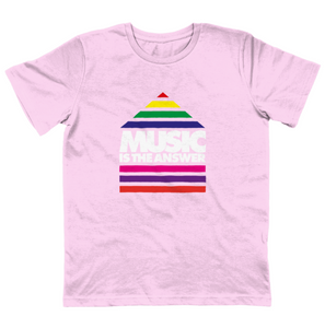 Junior T-shirt Music Rainbow Pink SALE