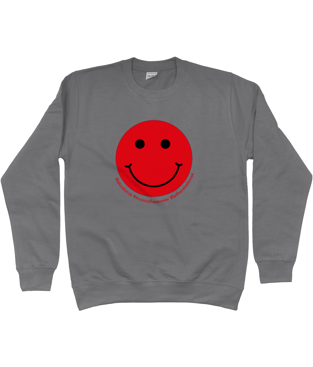 Sweatshirt Smiley Red