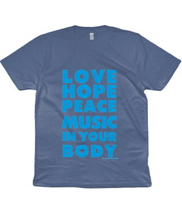 T-Shirt Love Hope Blue