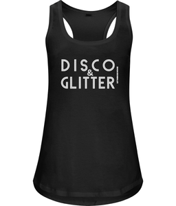 Women's Racerback Vest Disco & Glitter
